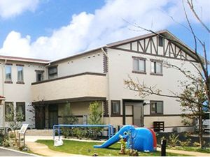 ゆったりした中庭の景観