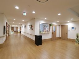 明るく清潔な廊下