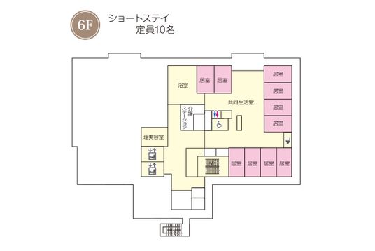 6階フロアの間取り図