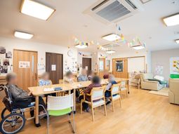 明るい共有スペース