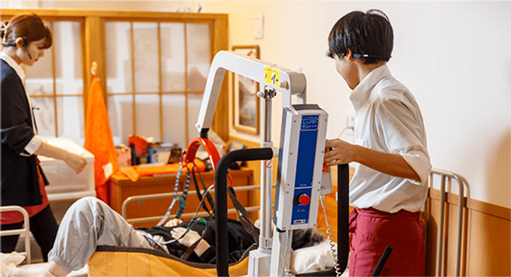 スムーズな介助の光景