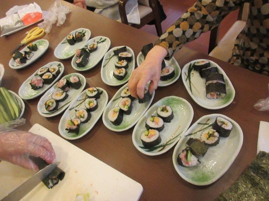 料理を準備する様子