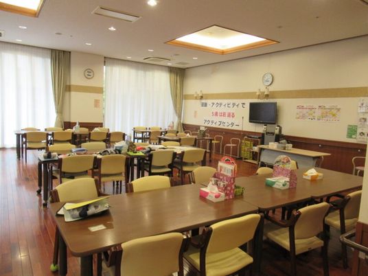 広々とした食堂