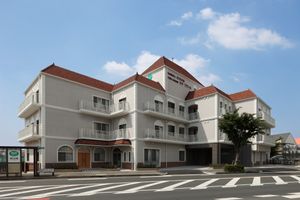 特徴的な外観の建物