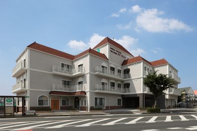 特徴的な外観の建物