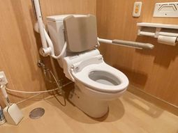 手すり付きのトイレ