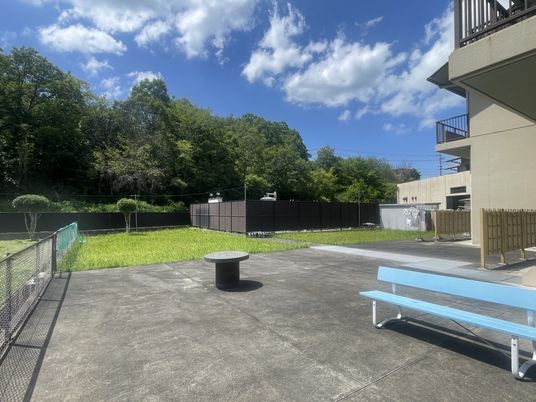 開放的なテラス