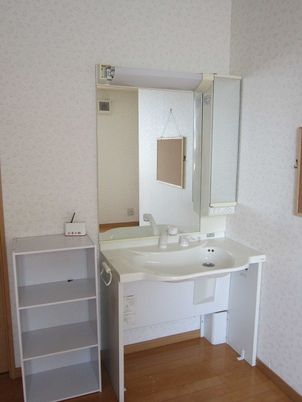 きれいに保たれた居室の洗面所