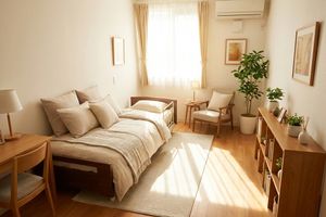 自然光が入る居室