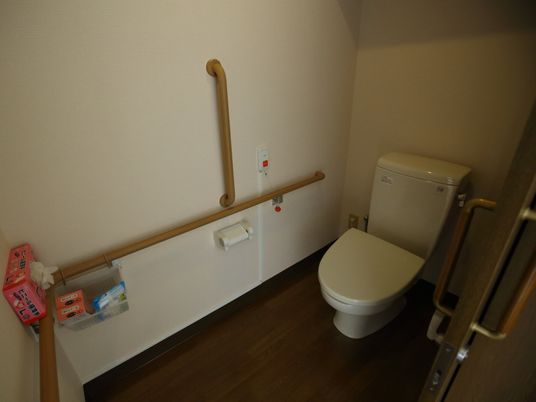 手すり付きトイレ空間