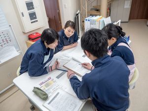 熱心な仕事風景