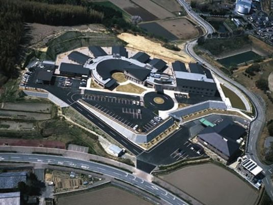 俯瞰した建物外観  
