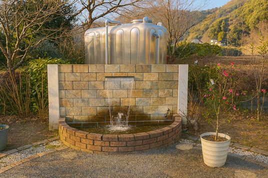 自然に囲まれた水辺