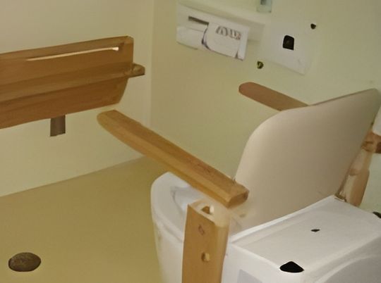 手すり付きのトイレ