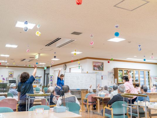 活気あるレクリエーションの様子