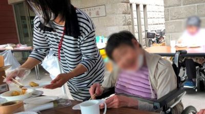 屋外での交流の場