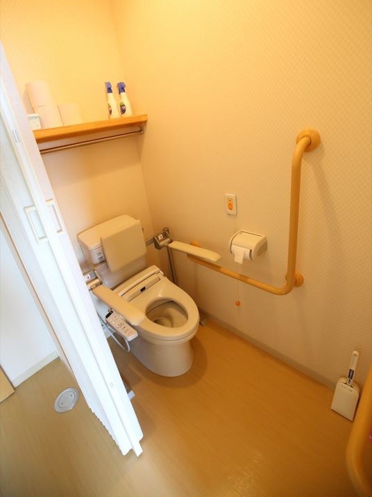 手すり付きトイレ空間