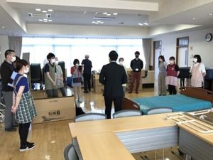 スタッフ研修の多目的室  