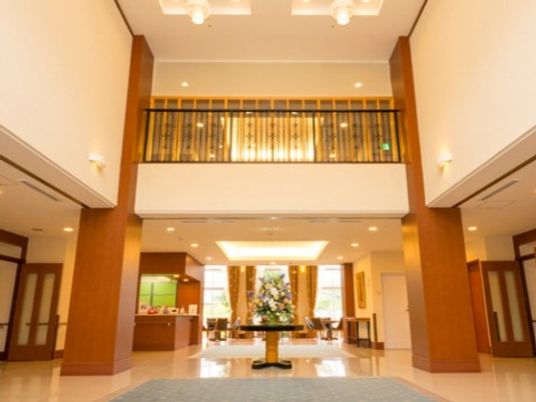 温かみのあるエントランス