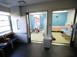 清潔な浴室設備