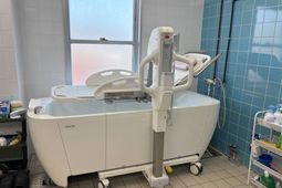 清潔な浴室設備