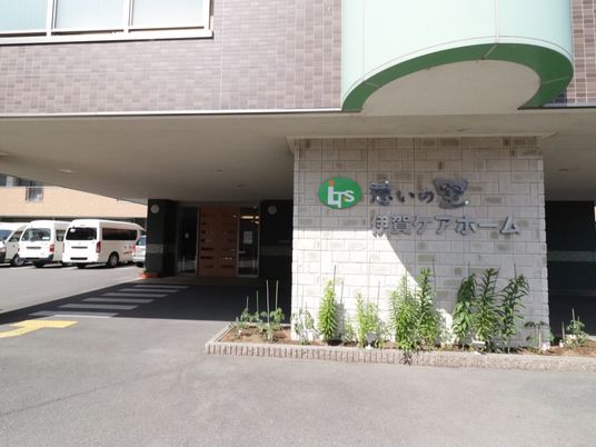 エントランスと植物