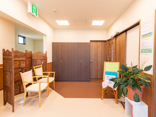 清潔感のある待合室