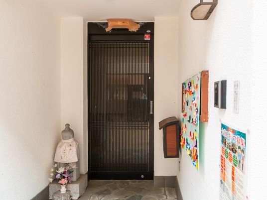 落ち着いた玄関スペース