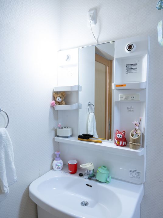 整理された洗面台