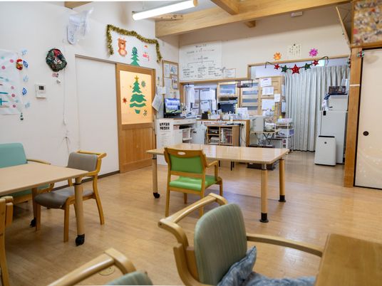 明るい共有スペース