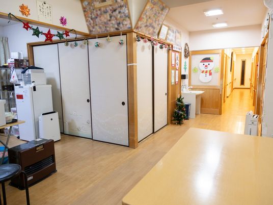 温かみのある廊下