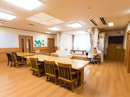 明るい共有スペース