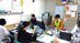 明るい事務作業室
