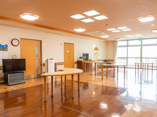 明るい共有スペース