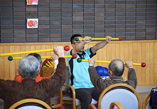 運動器具を使う機能訓練