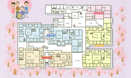 施設のフロアマップ