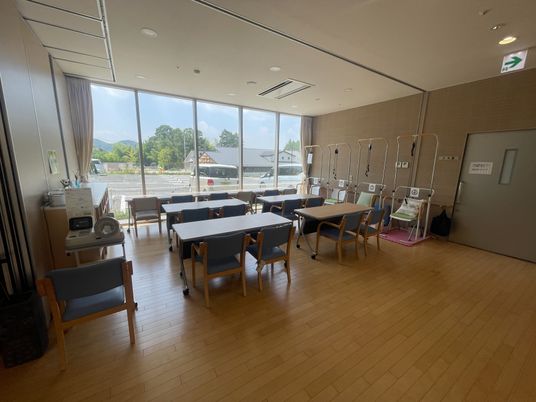 窓際の機能訓練室