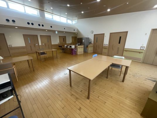 明るい共用スペース