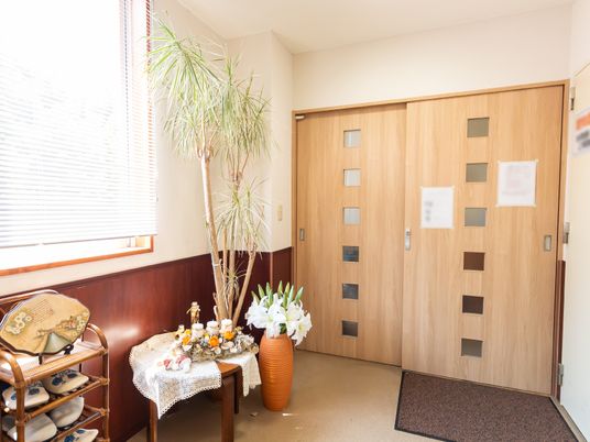 エントランスの観葉植物