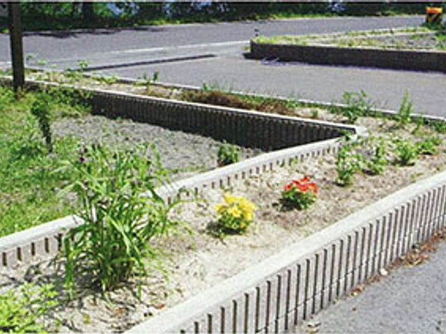 花が植えられた庭 庭 花が丁寧に植えられており、施設周辺の緑豊かな環境が整っています。リフレッシュに最適です。