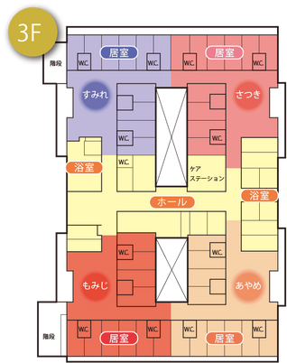 3階フロアの間取り図