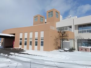 雪景色の外観