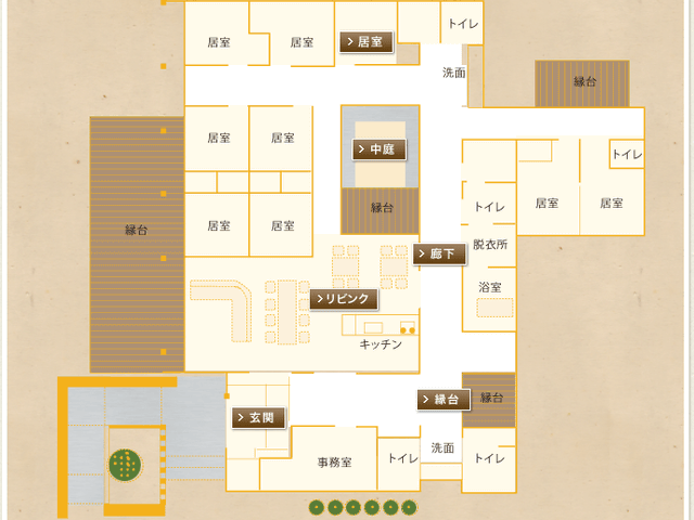 様々な部屋が配置図です 内観 広々とした間取りが特徴で、各部屋の配置が明確になっています。移動がスムーズに行えます。