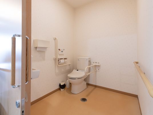 バリアフリー設計のトイレ