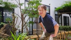 緑豊かな中庭