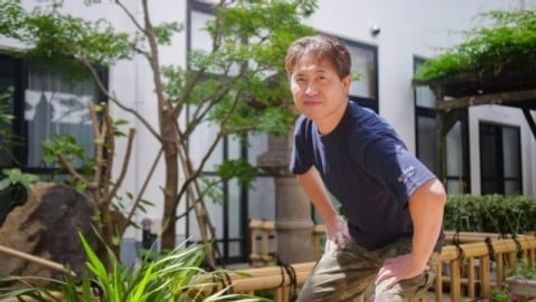 緑豊かな中庭
