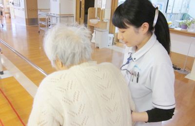 訓練中の廊下