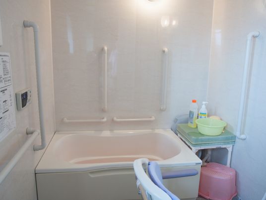 手すり付き浴槽