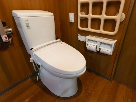 バリアフリー設計のトイレ