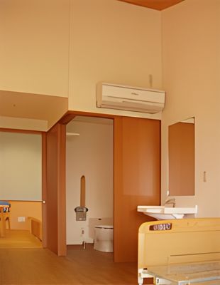 清潔な個室の居室